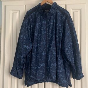 Athleta Blue Sightseer Lace Windbreaker Zip Up Jacket Size 3X